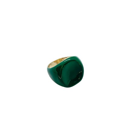 ring metallic with green smalto3